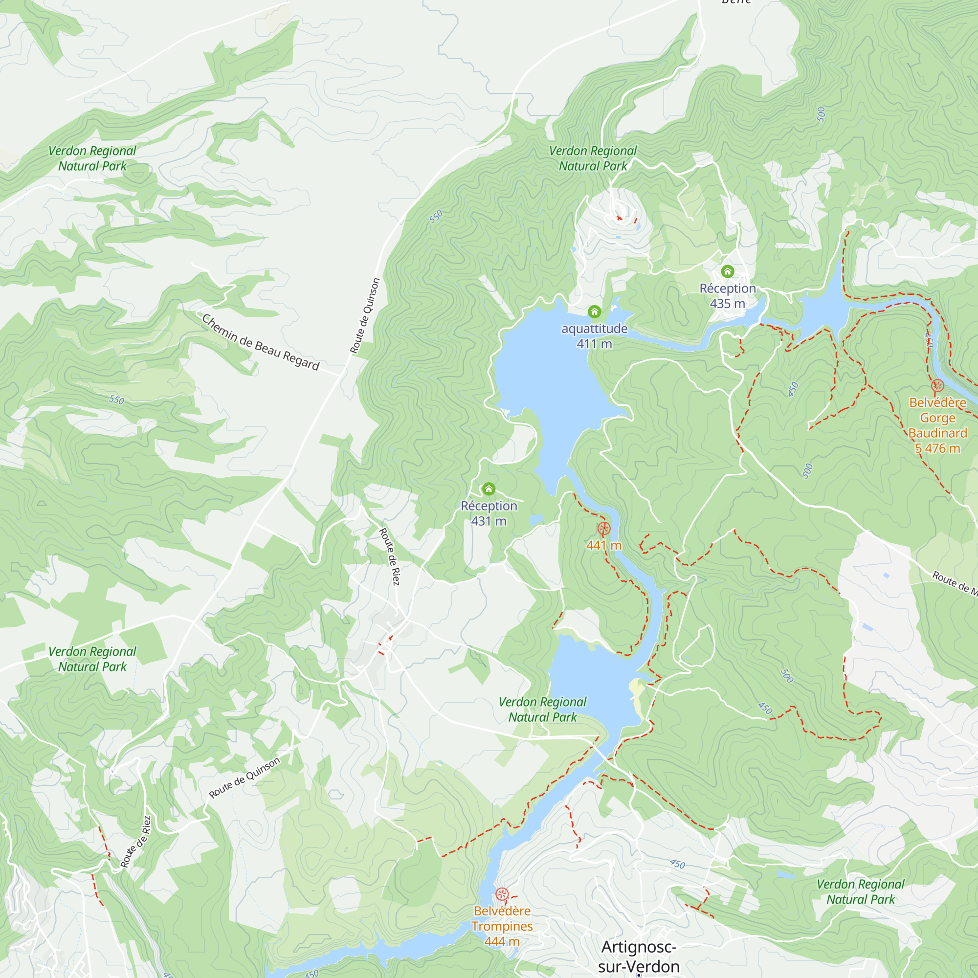 Réception map