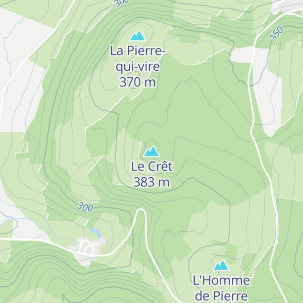 Map of Le Crêt
