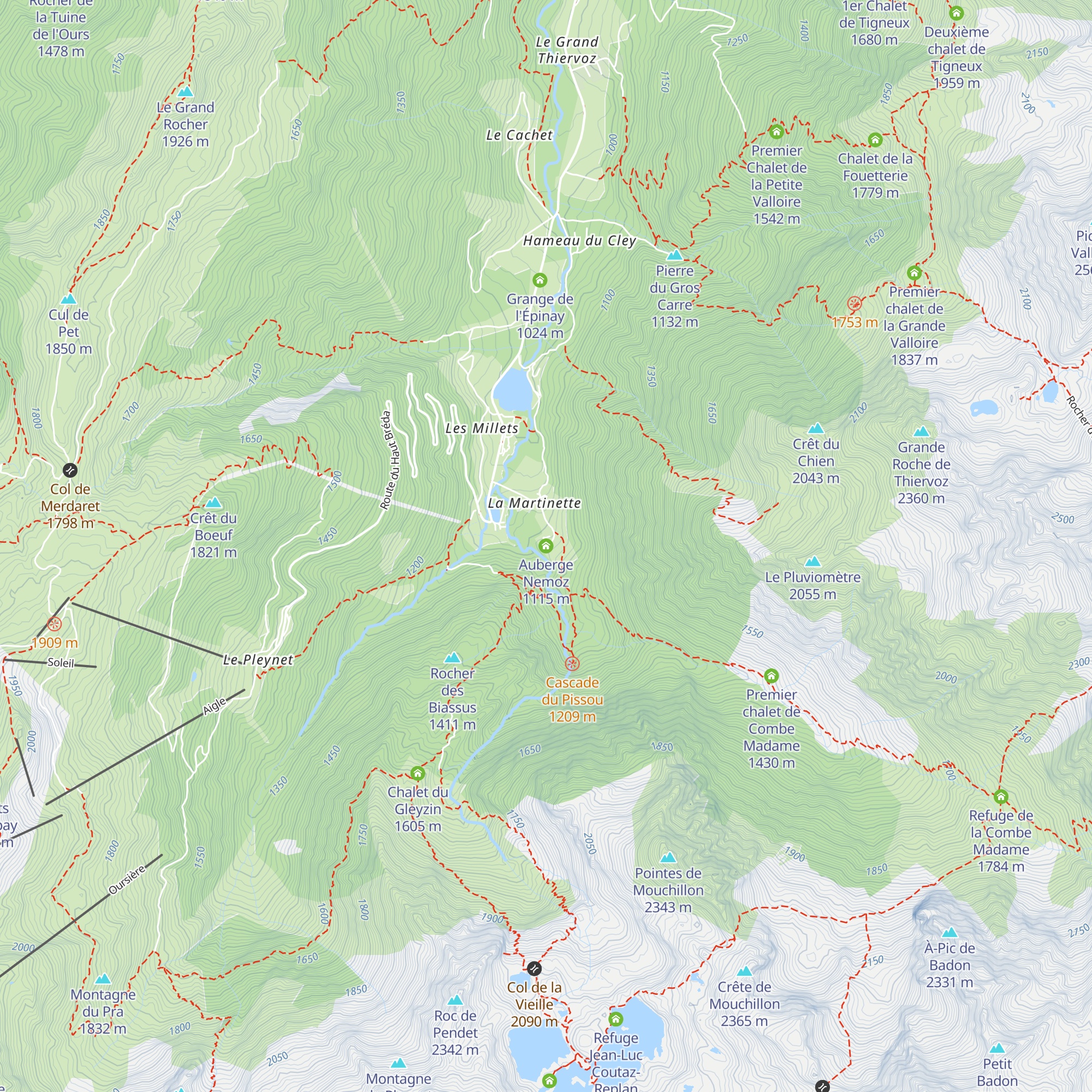 Auberge Nemoz map