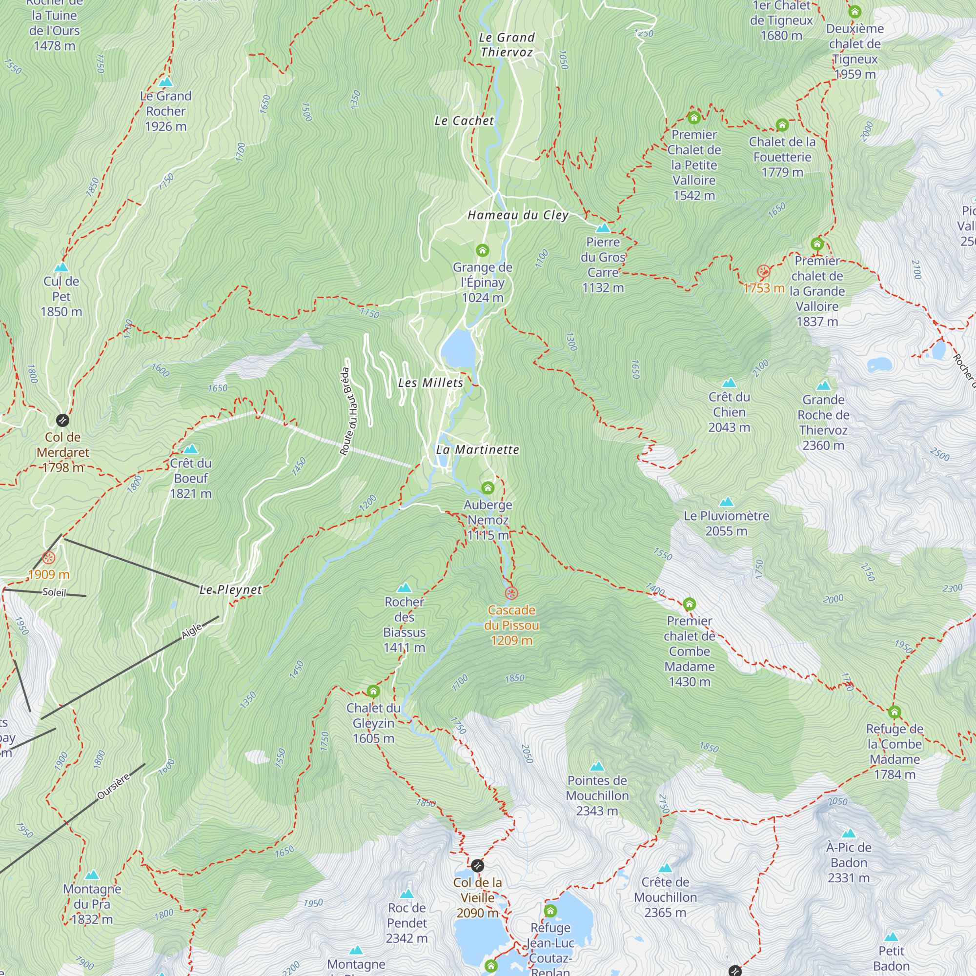 Auberge Nemoz map