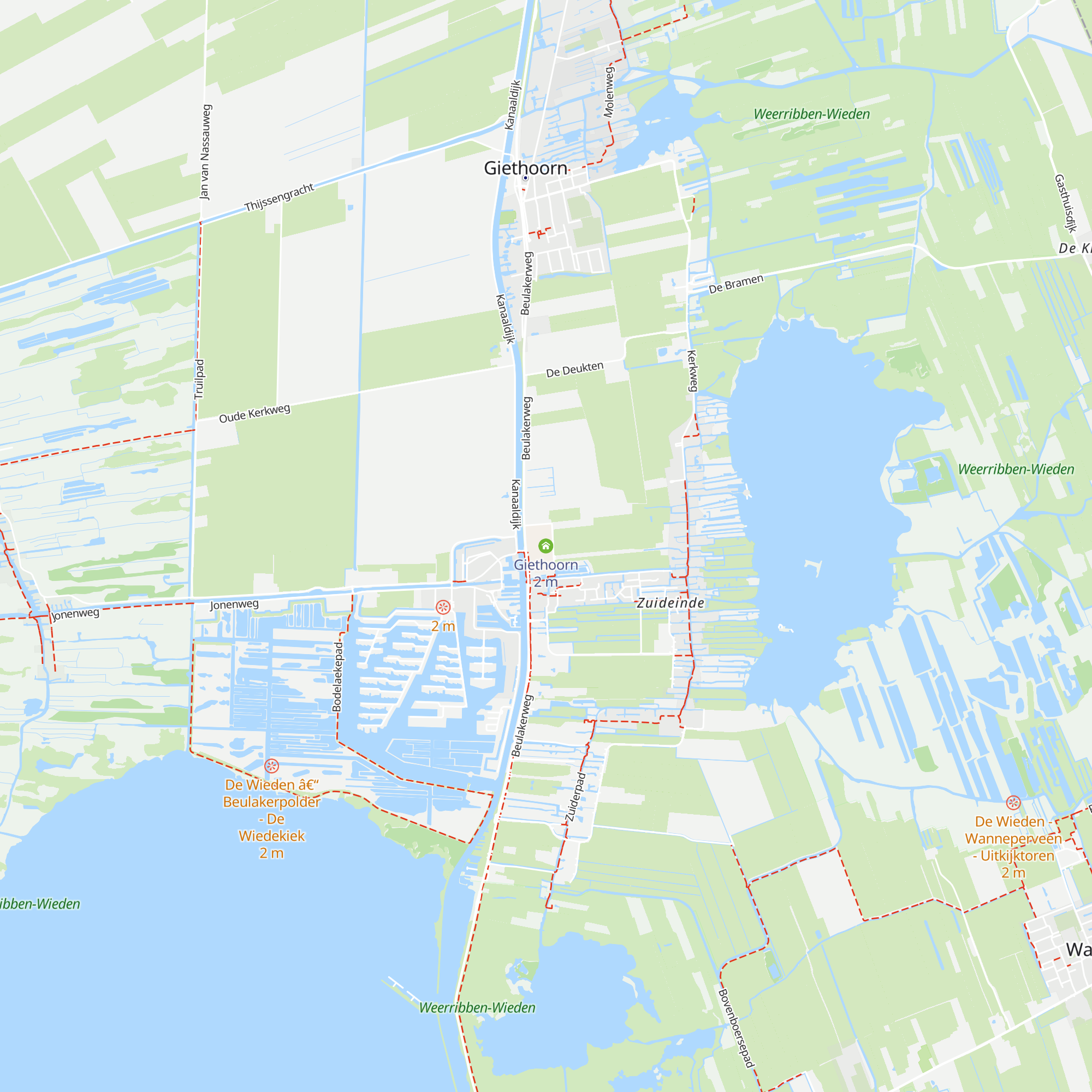 Giethoorn map
