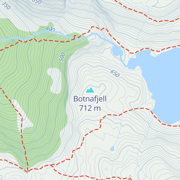 Map of Botnafjell