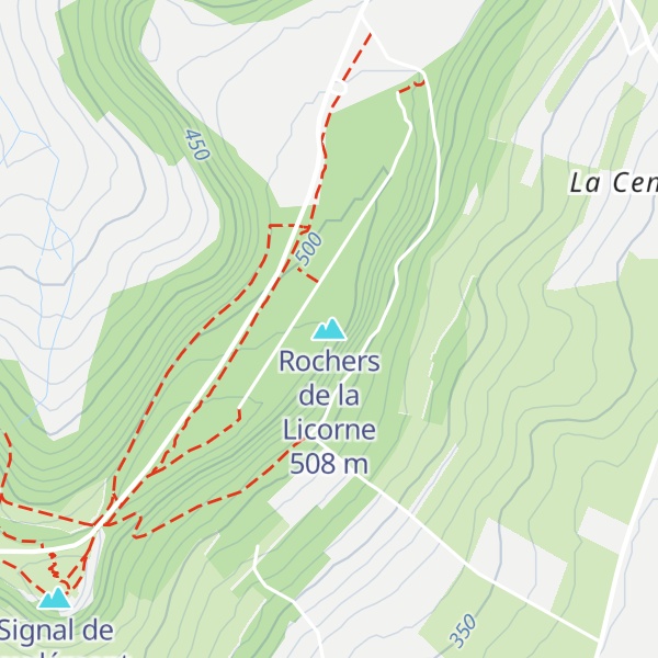 Map of Rochers de la Licorne