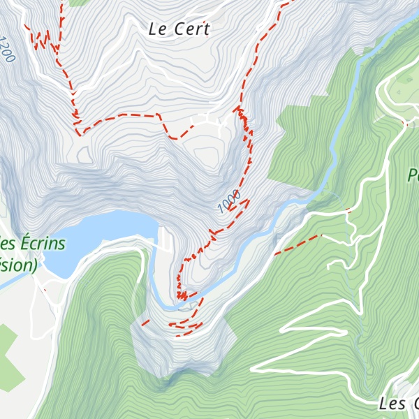 Map of Chambre de mise en charge