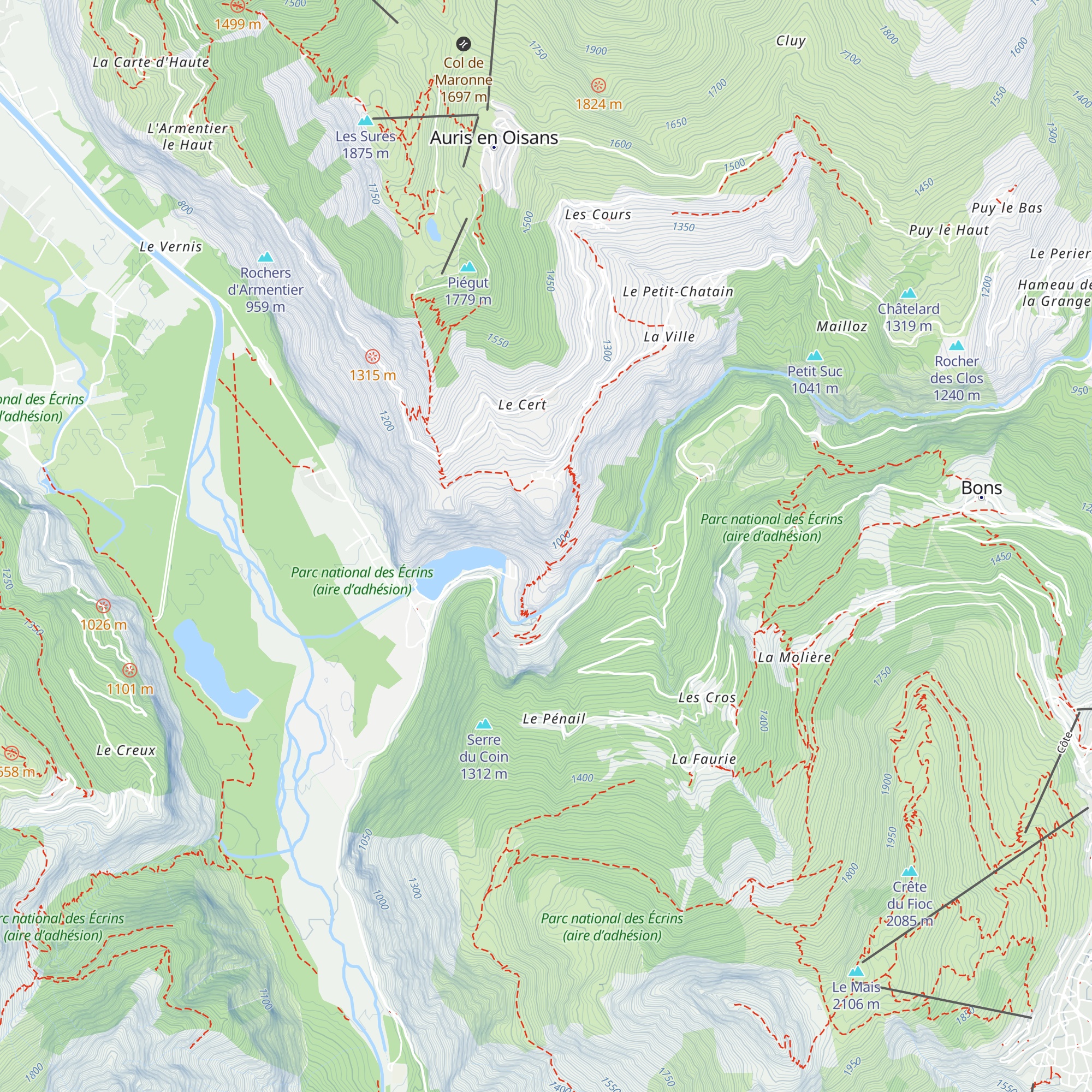 Chambre de mise en charge map
