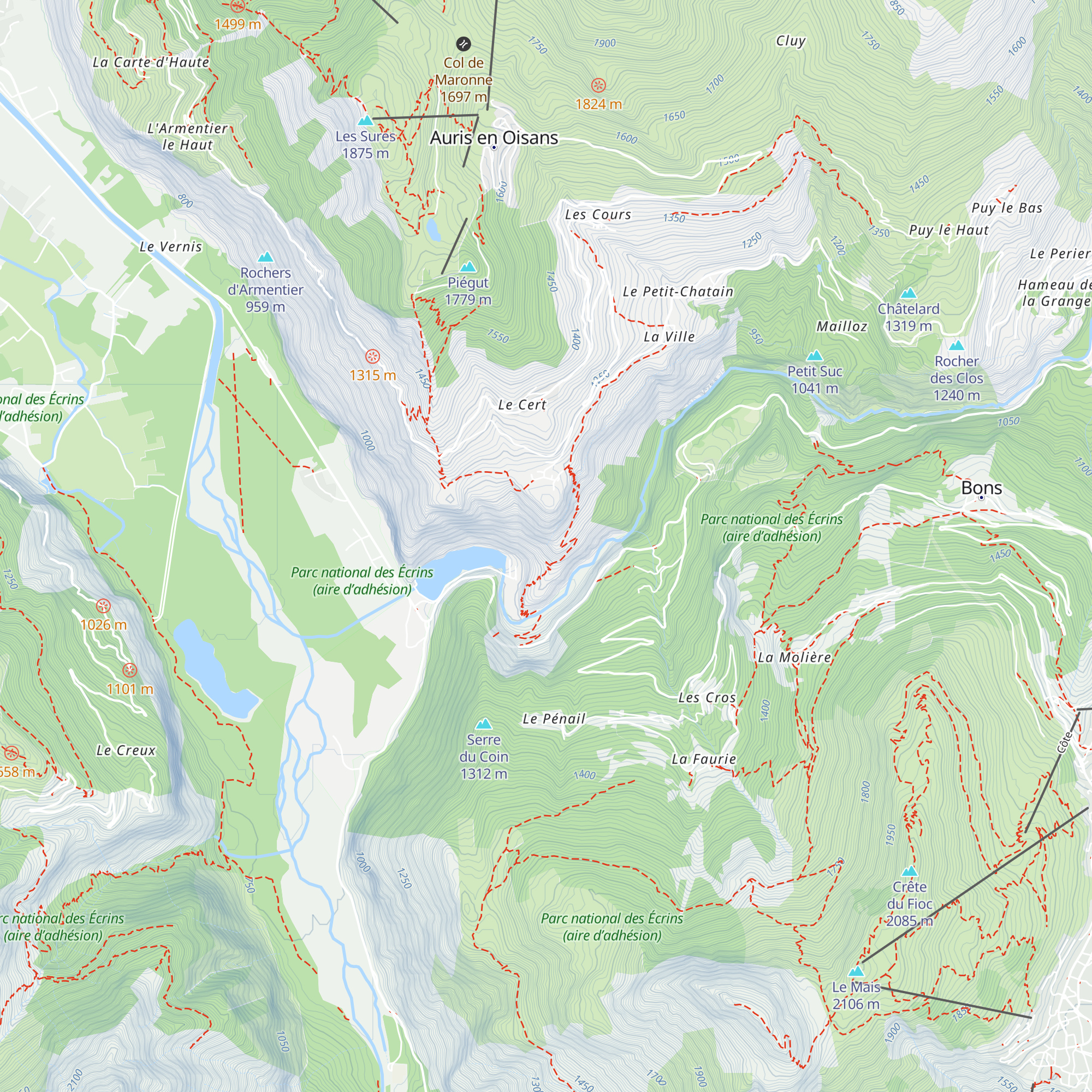 Chambre de mise en charge map