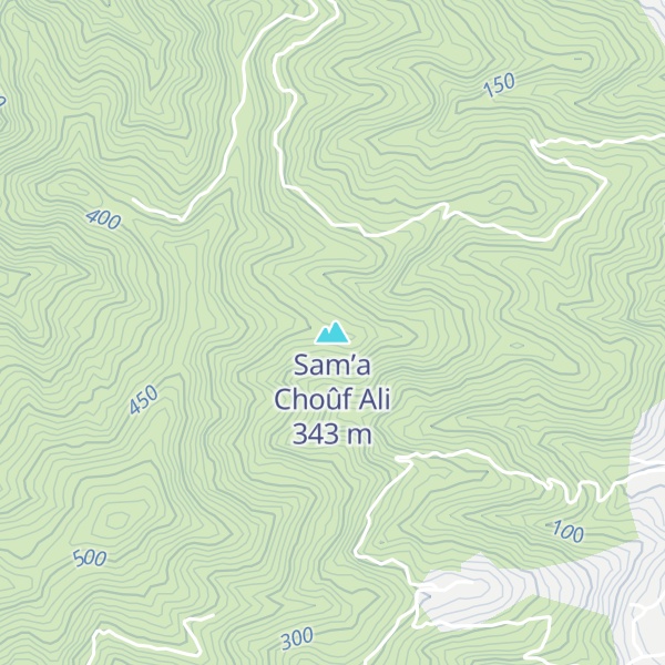 Map of Sam’a Choûf Ali