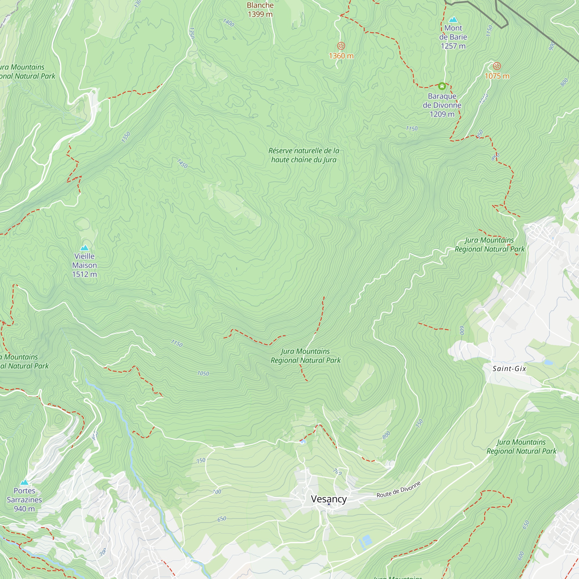 Baraque de Touppinet map