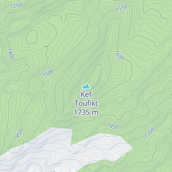 Map of Kef Toufikt