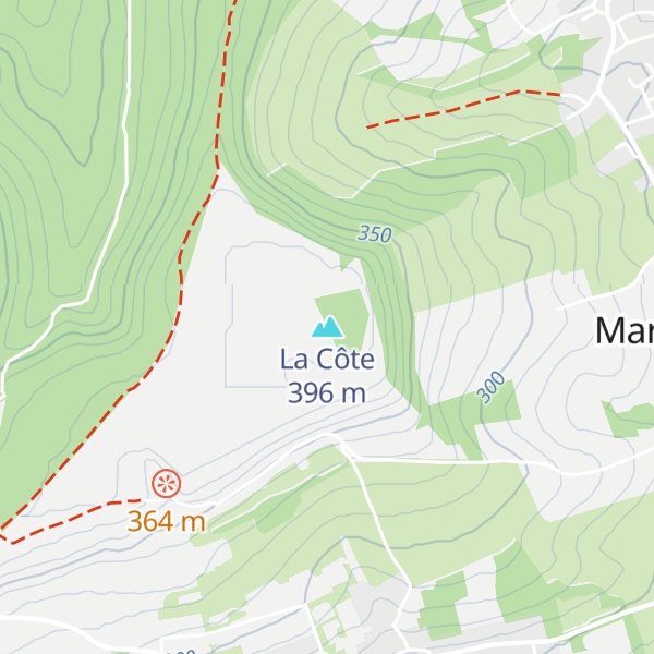 Map of La Côte