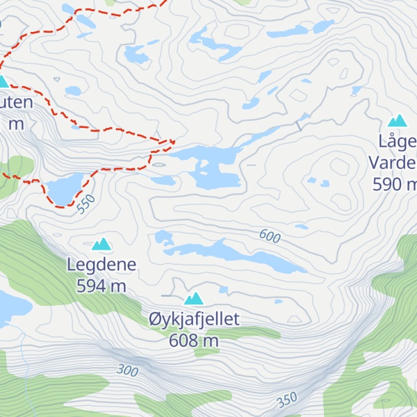 Map of Høge Varden