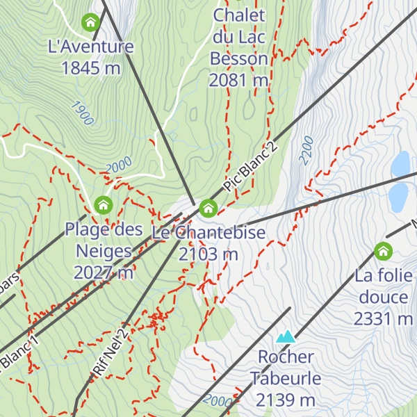 Map of Le Chantebise