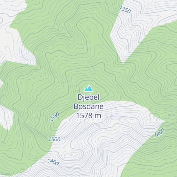 Map of Djebel Bosdane