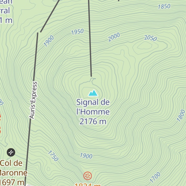 Map of Signal de l'Homme