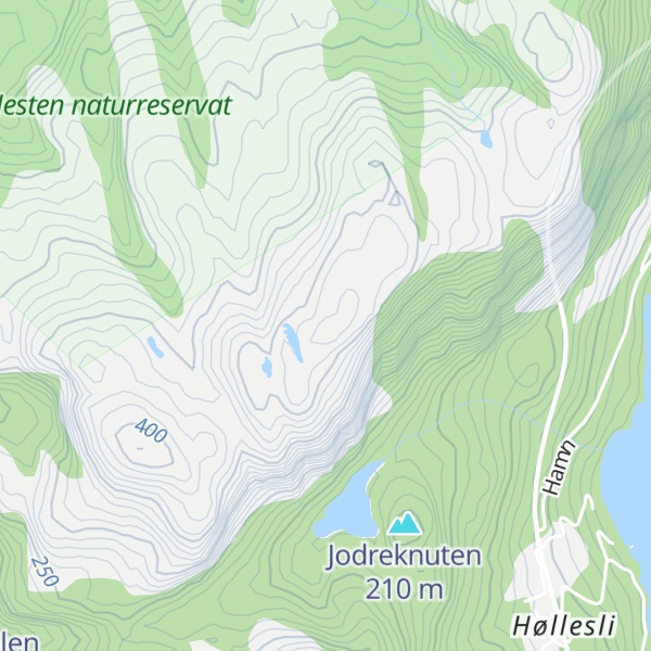 Map of Vidasfjellet