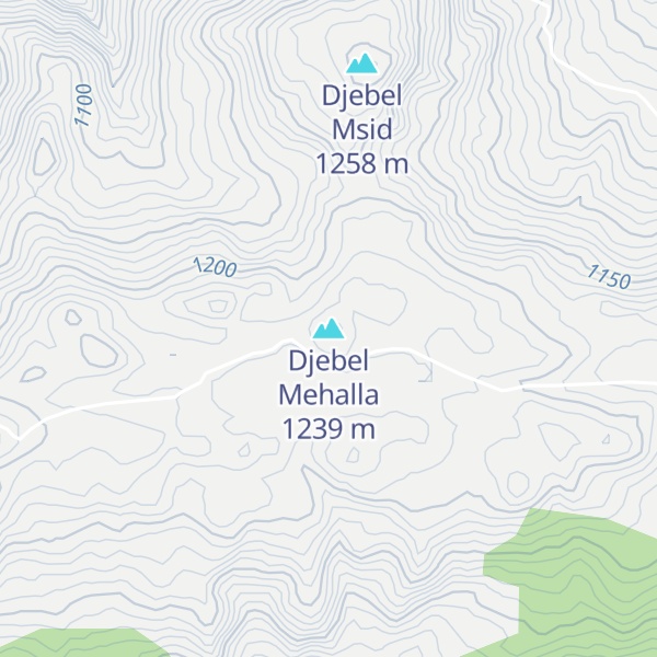 Map of Djebel Mehalla