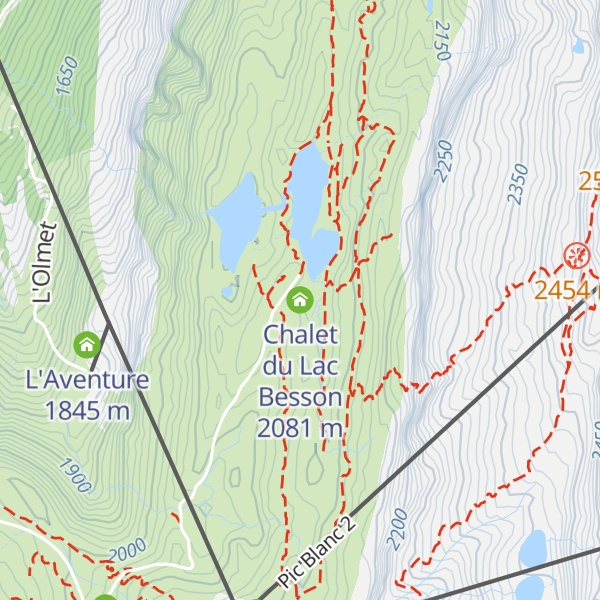 Map of Chalet du Lac Besson