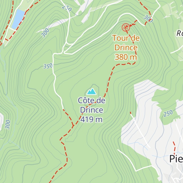Map of Côte de Drince
