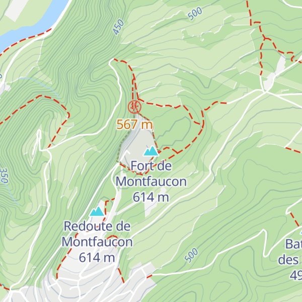 Map of Fort de Montfaucon