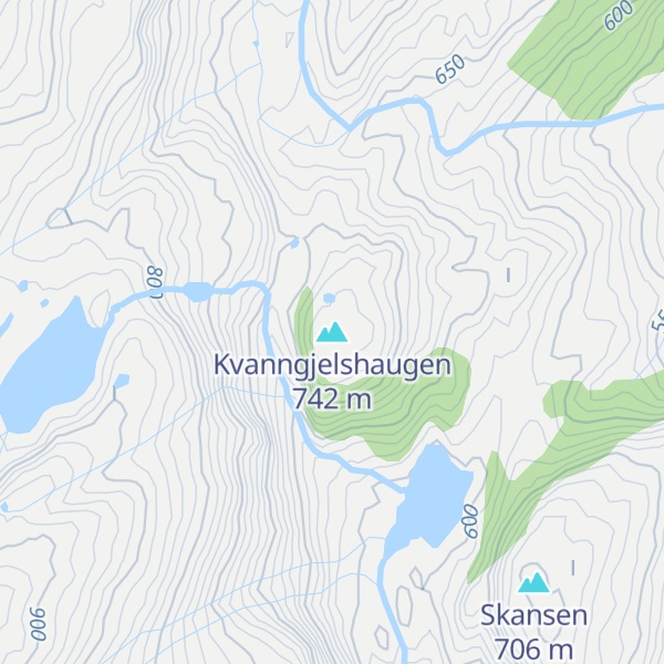 Map of Kvanngjelshaugen