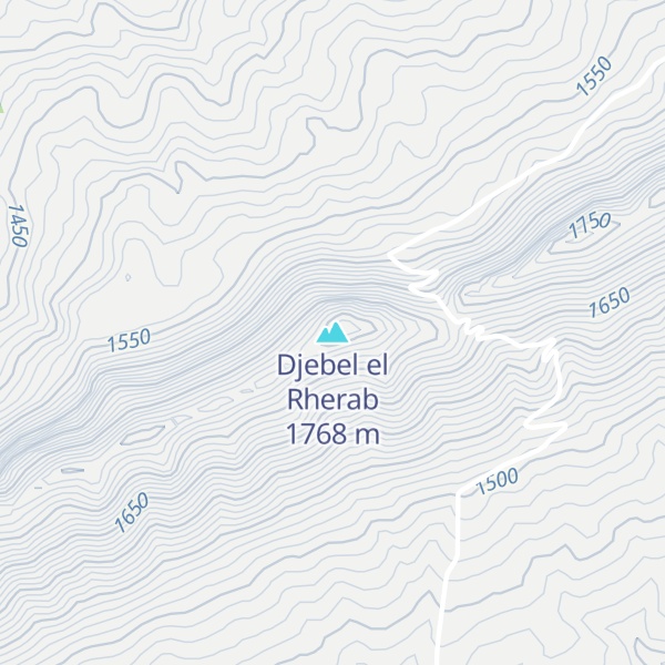Map of Djebel el Rherab