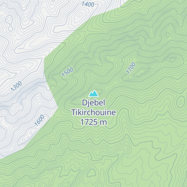Map of Djebel Tikirchouine