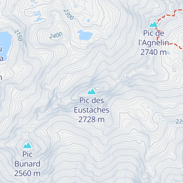 Map of Pic des Eustaches