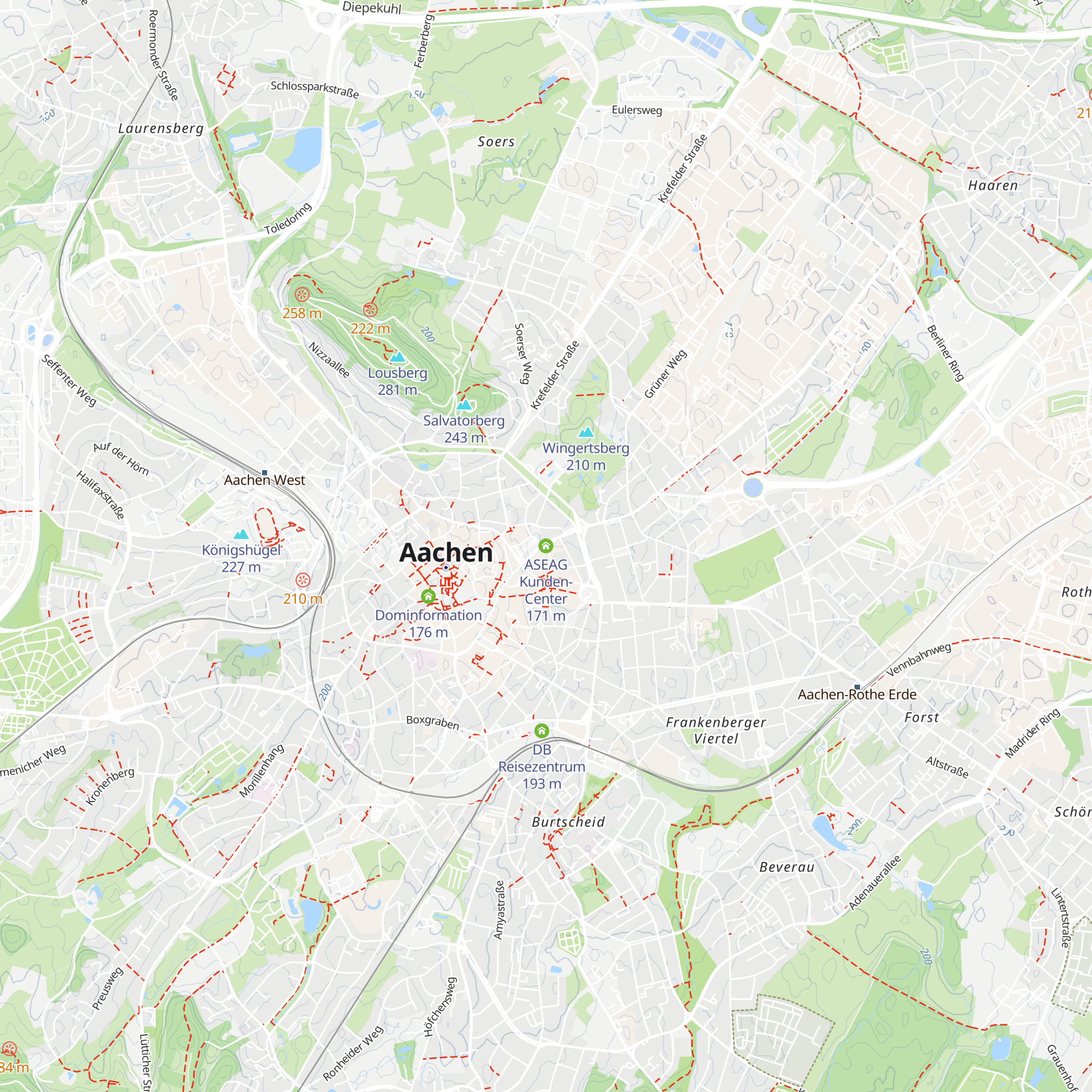 ASEAG Kunden-Center map