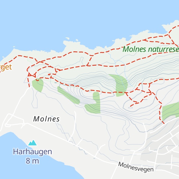 Map of Molnesfjellet