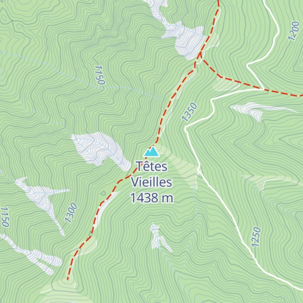 Map of Têtes Vieilles