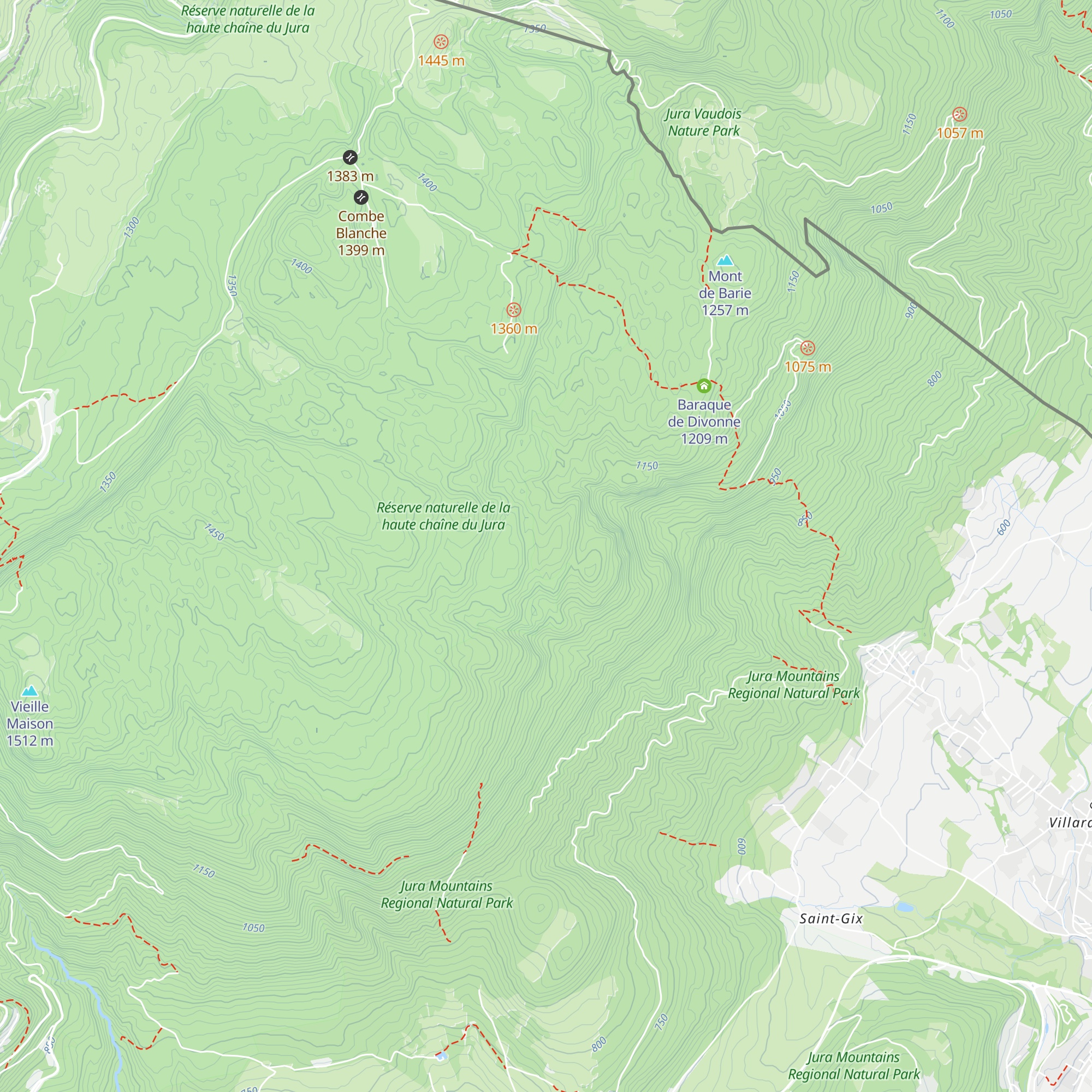 Baraque du Pralet map