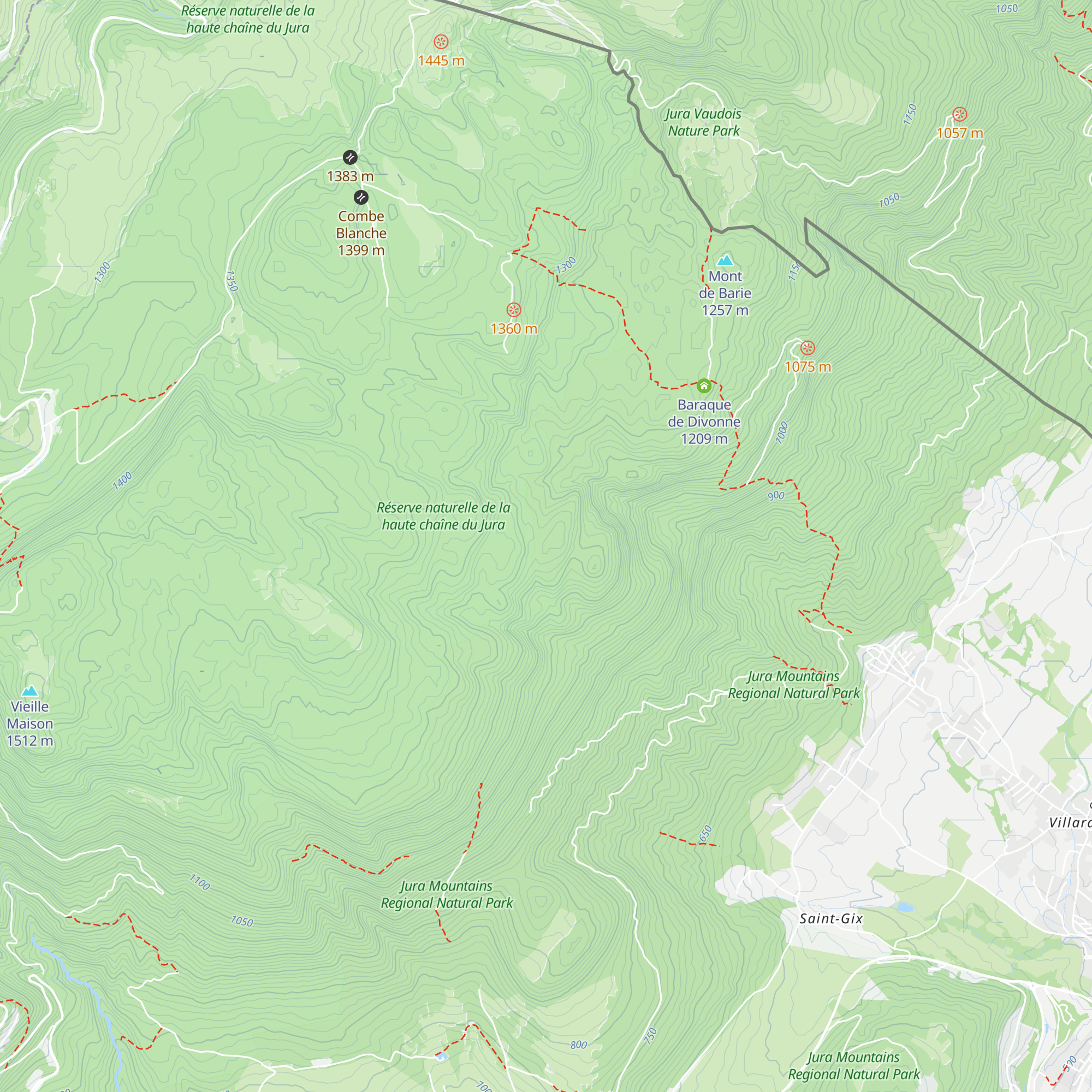 Baraque du Pralet map