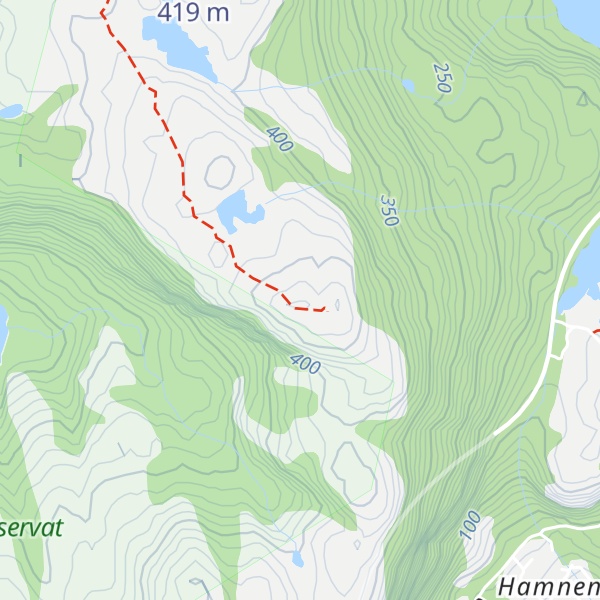 Map of Nord for Viddasfjellet