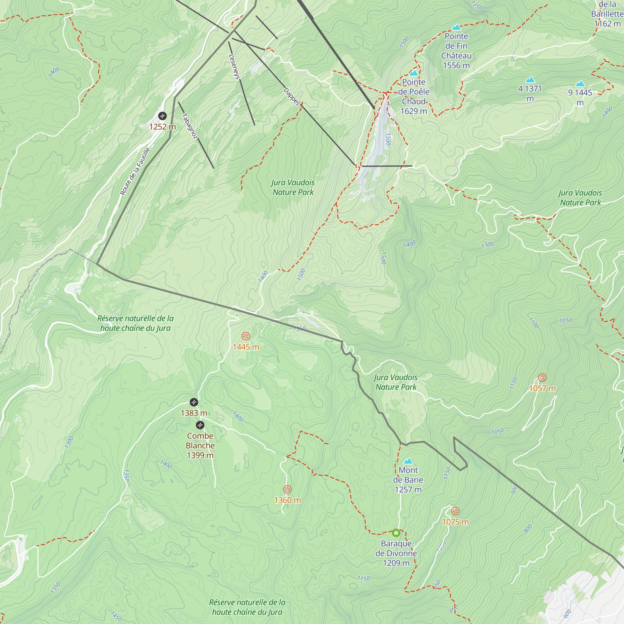 La Baudichonne map