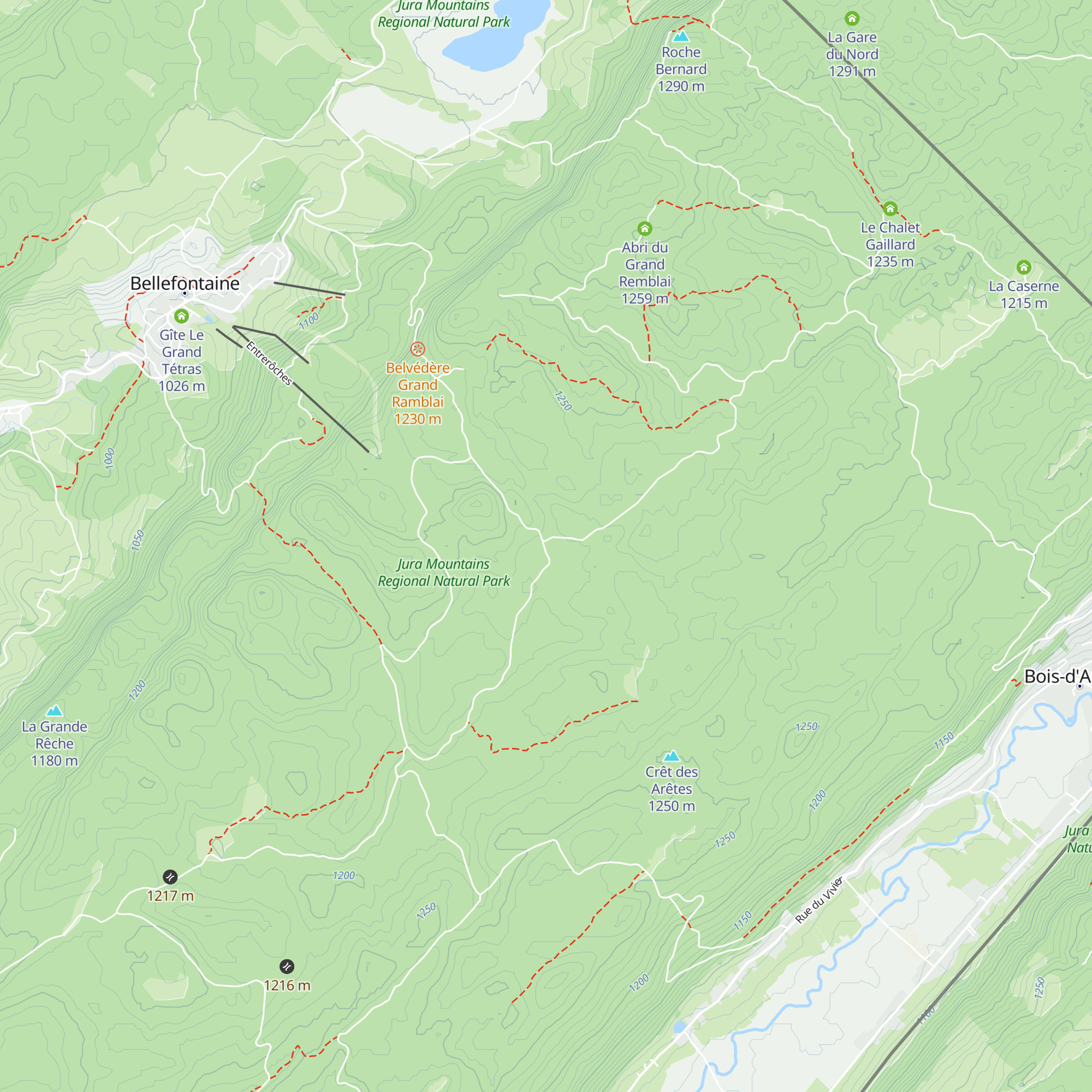 Le Chalet des Ministres map