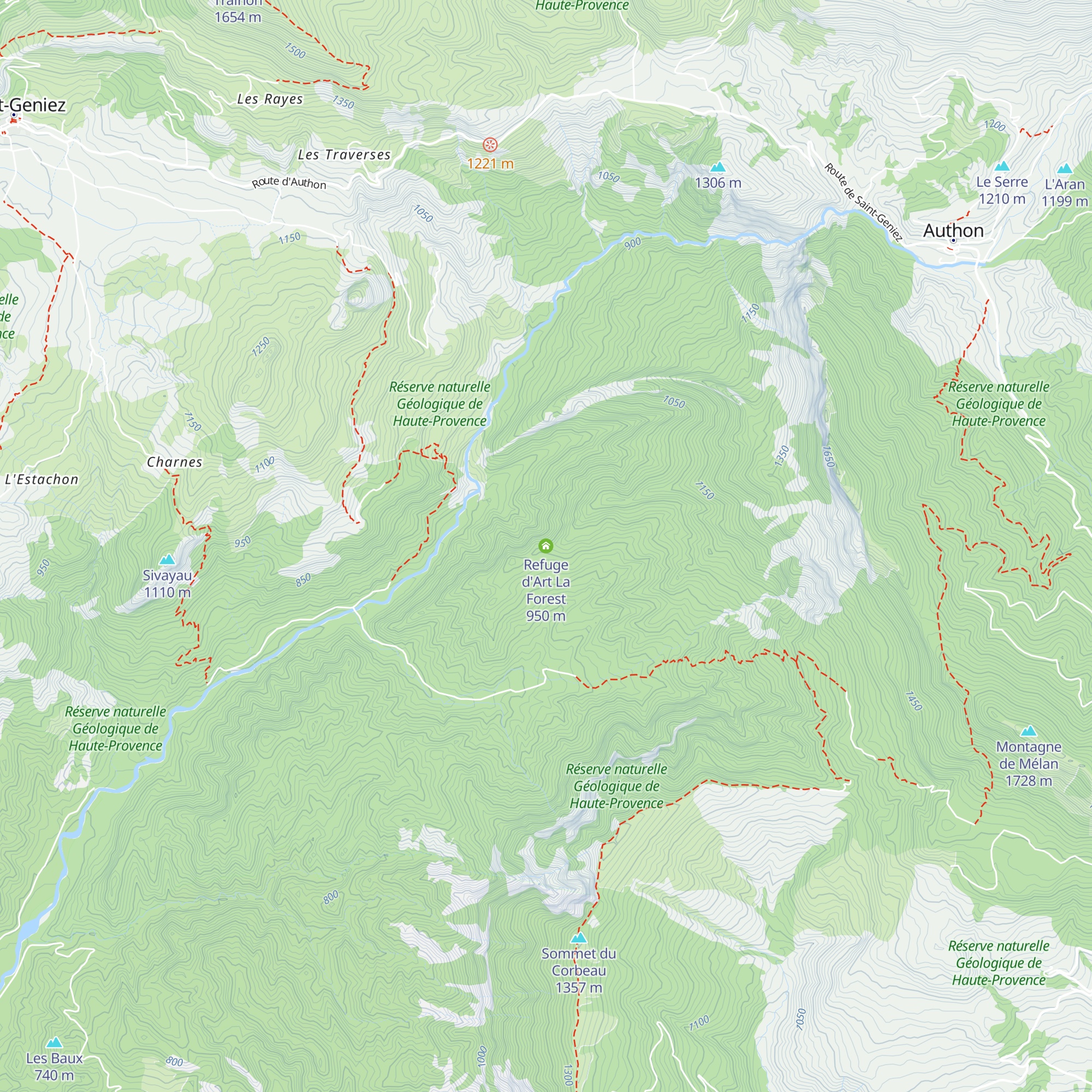 Refuge d'Art La Forest map