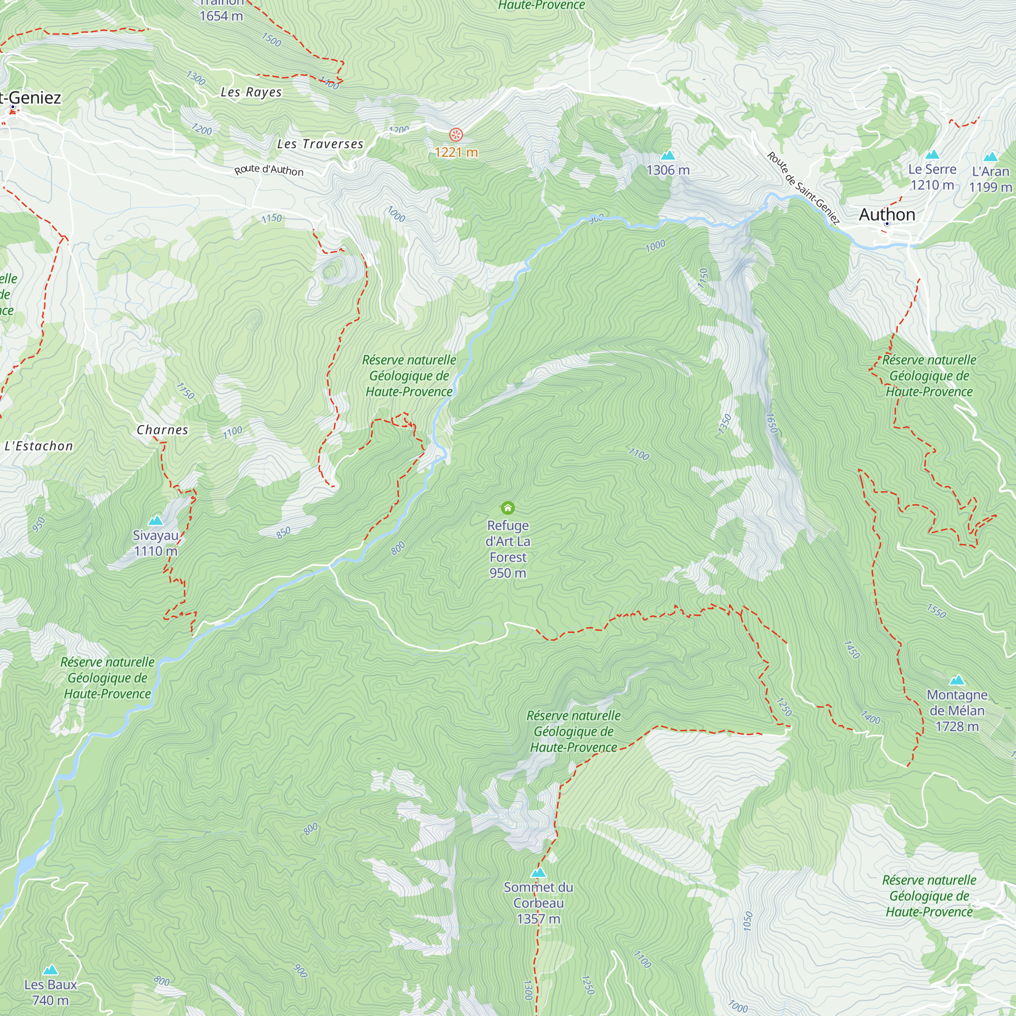 Refuge d'Art La Forest map