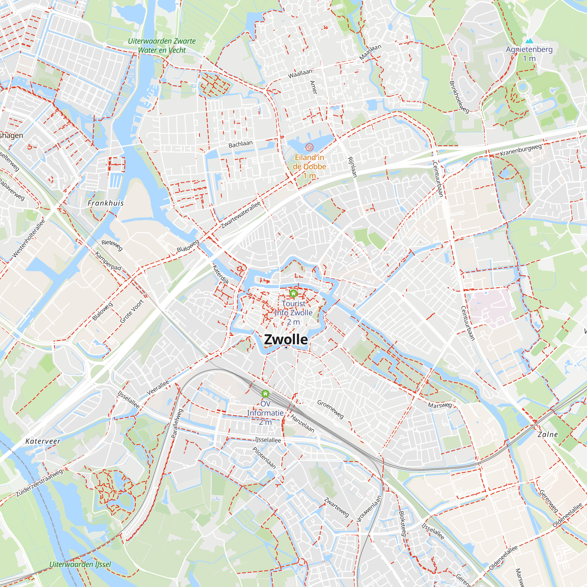 Tourist Info Zwolle map
