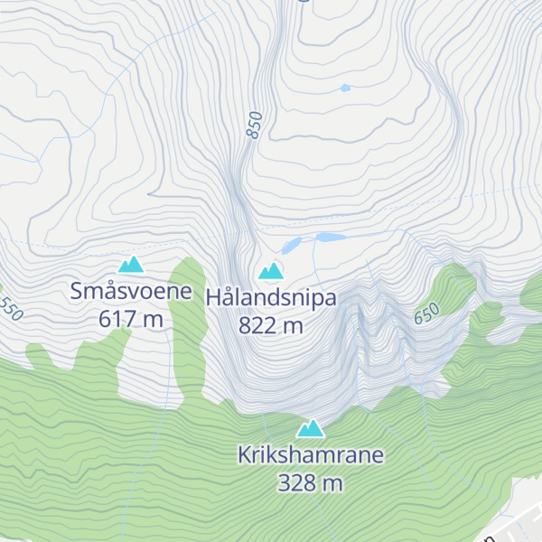 Map of Hålandsnipa