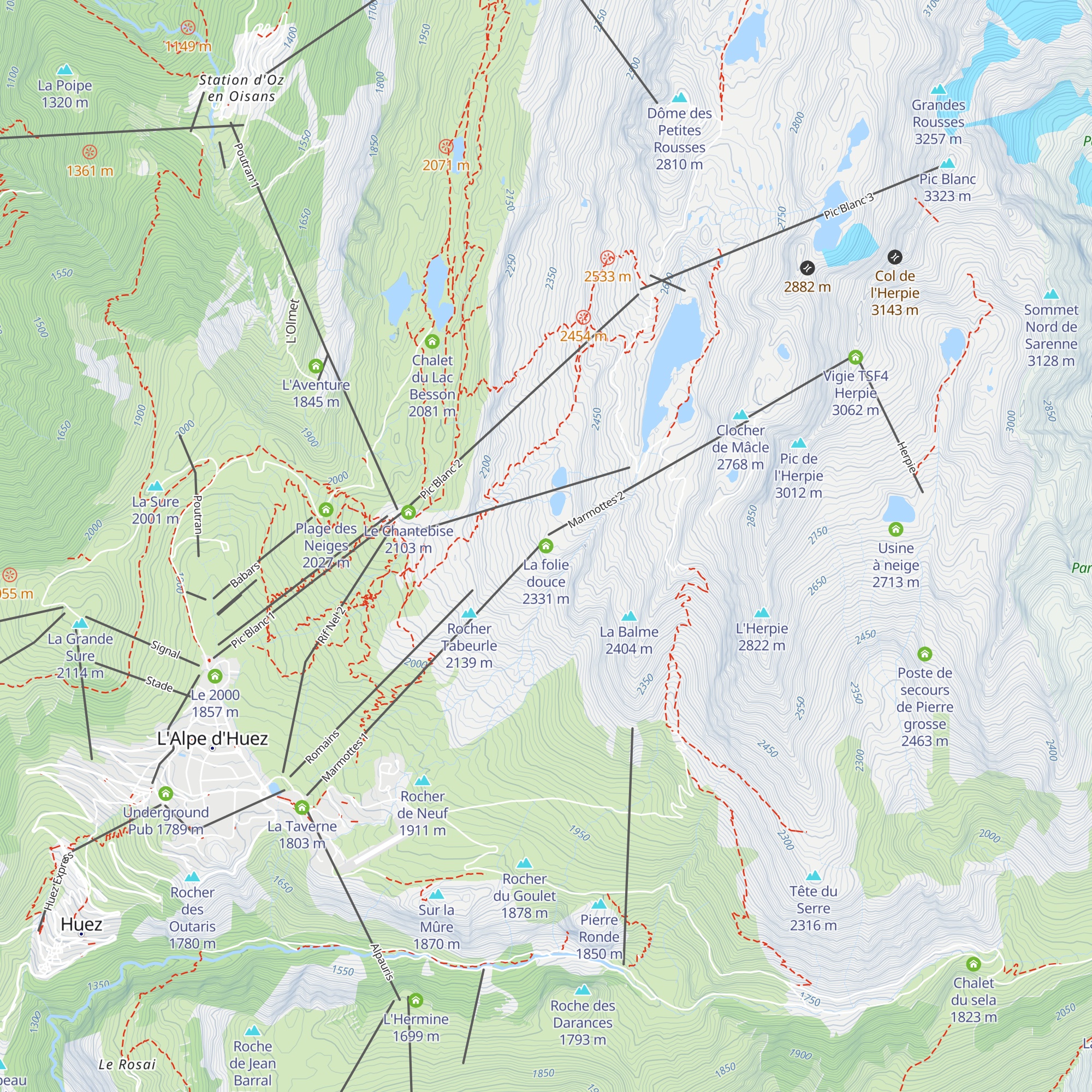 La folie douce map
