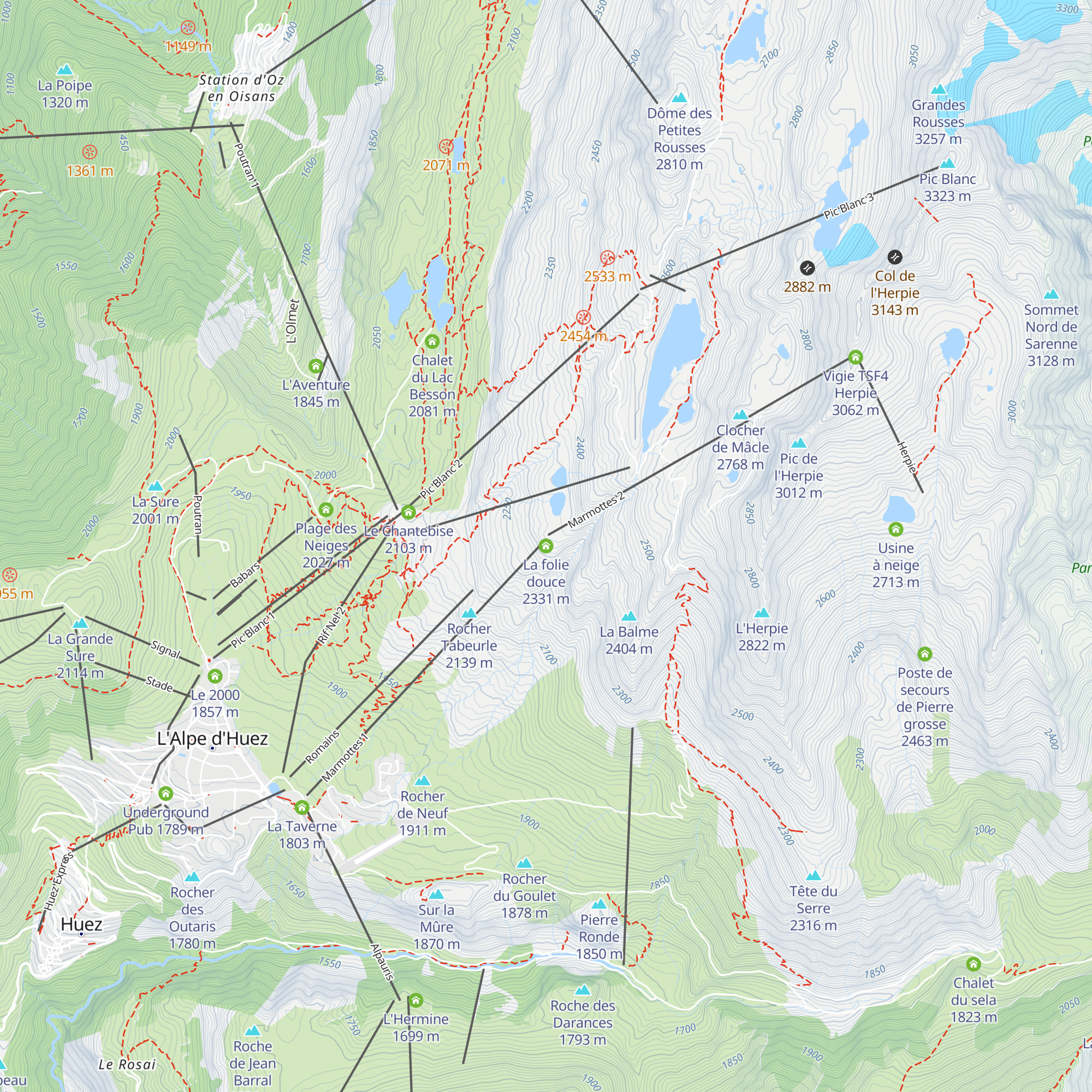 La folie douce map