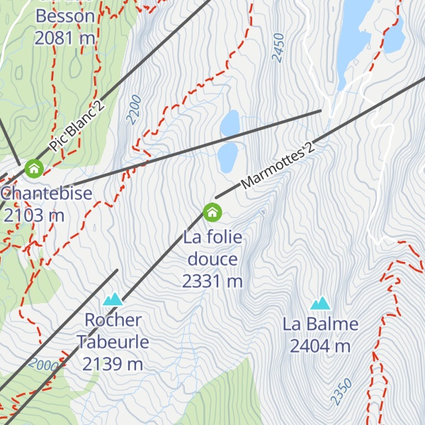 Map of La folie douce