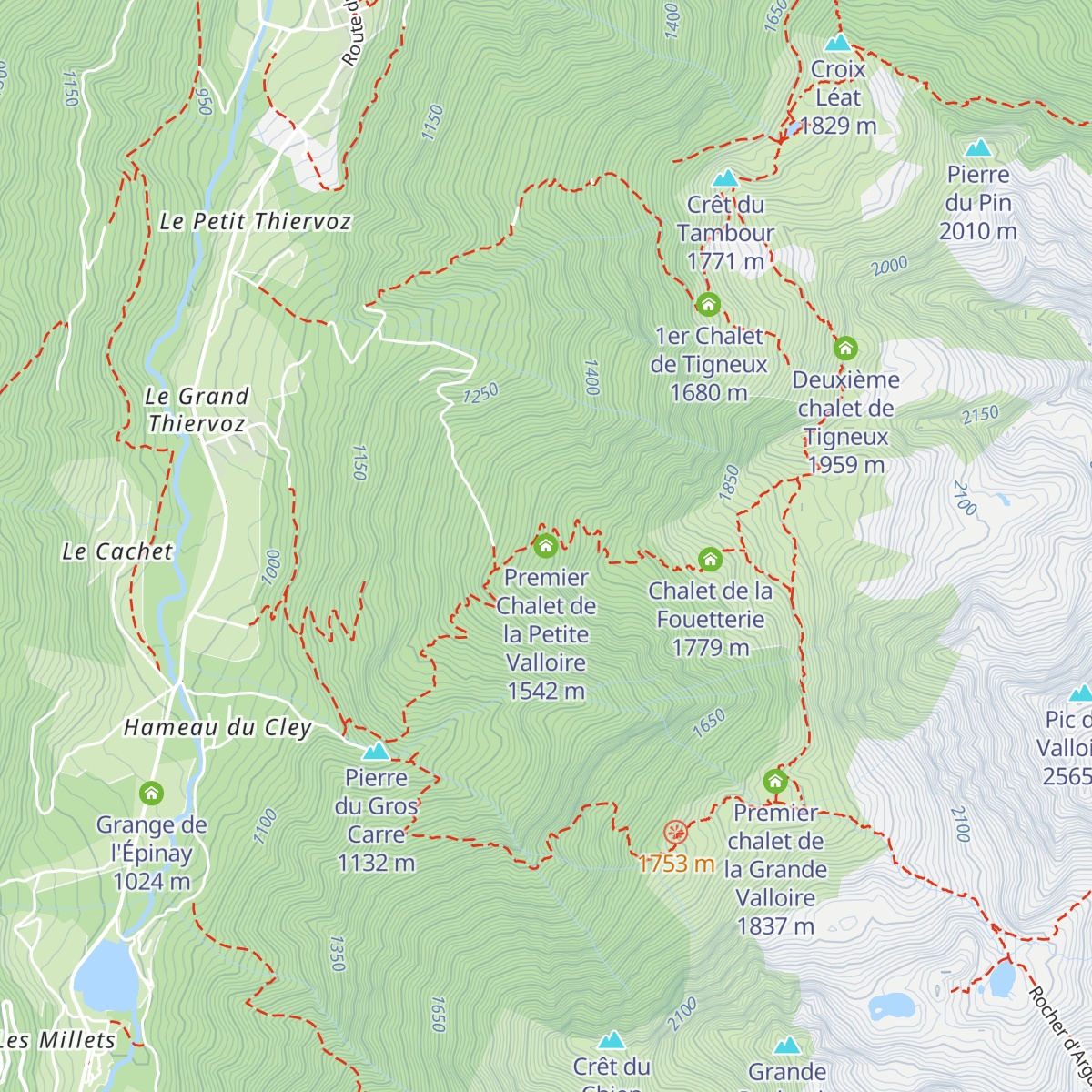 Premier Chalet de la Petite Valloire map