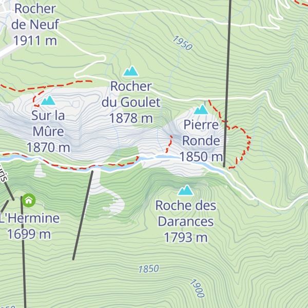 Map of La Combe Haute