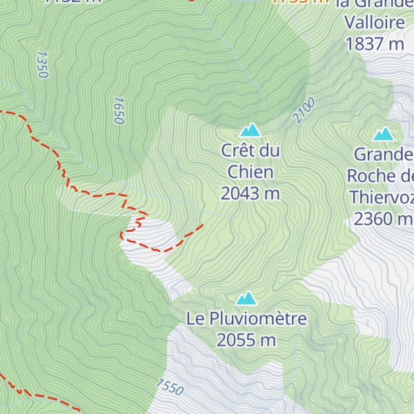 Map of Chalet de l'Arpette