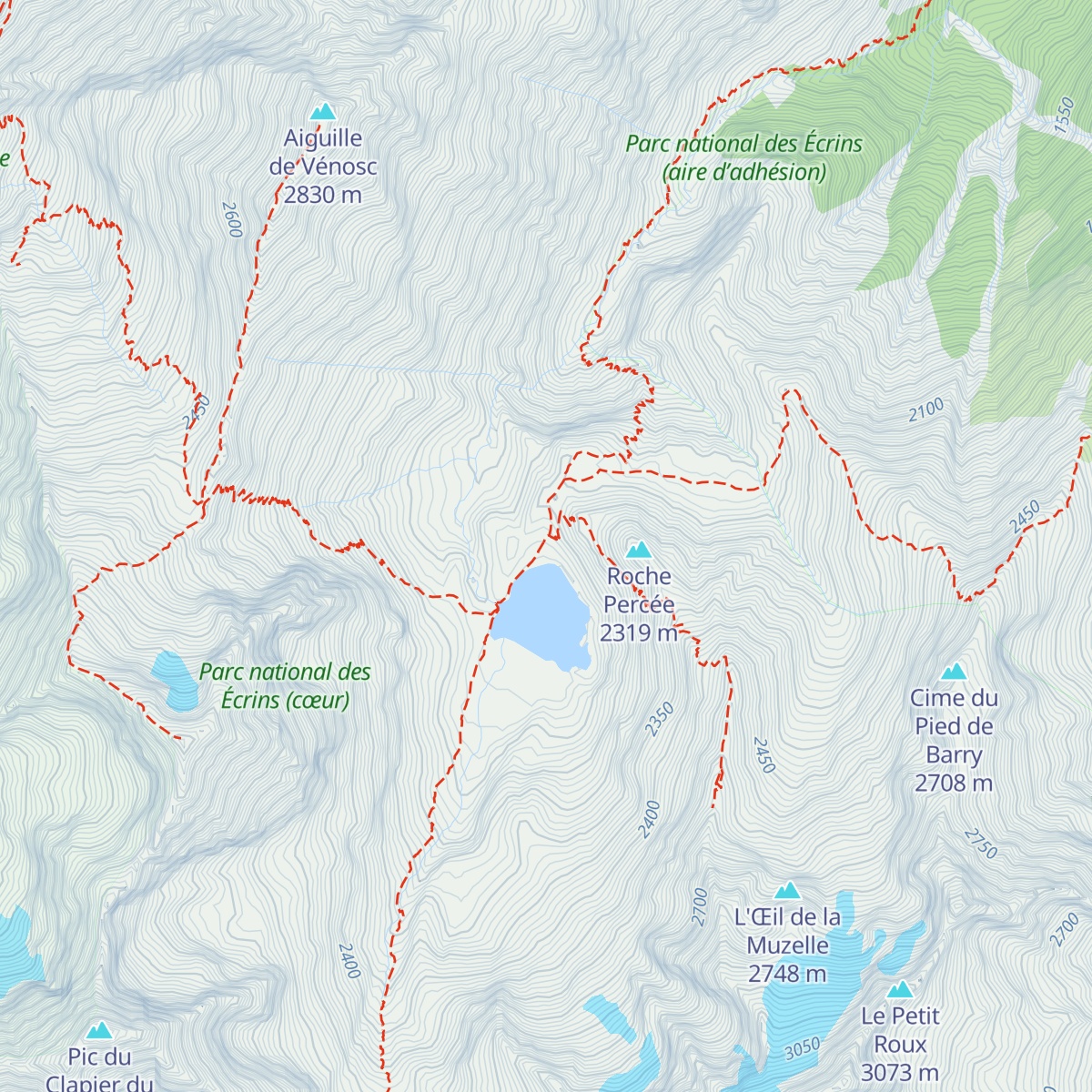 Refuge de la Muzelle map