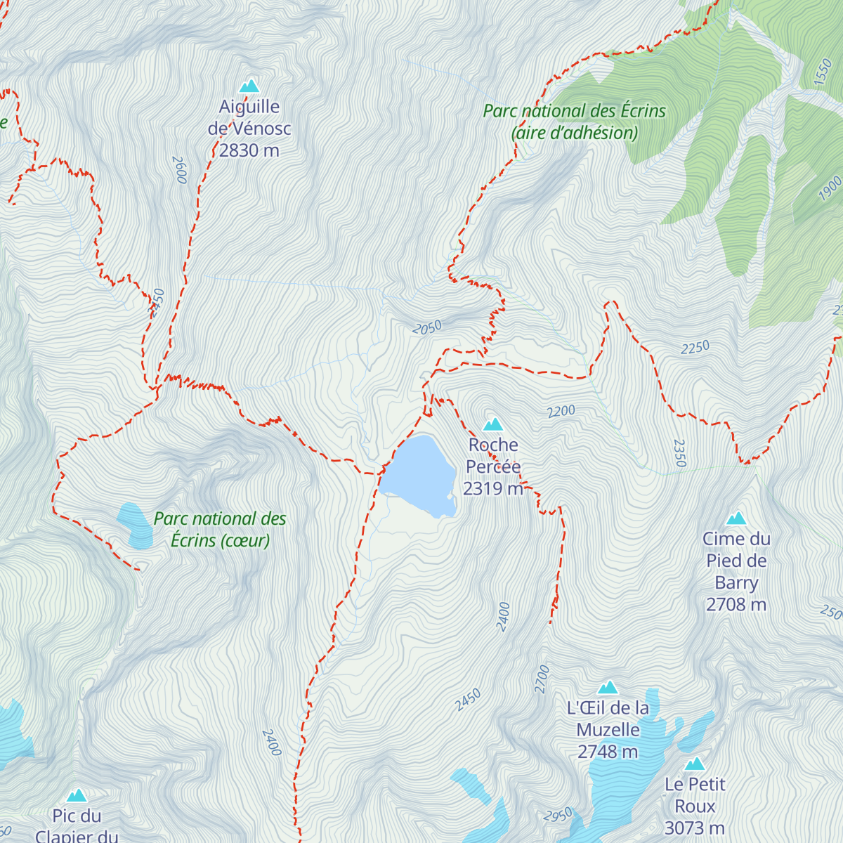 Refuge de la Muzelle map