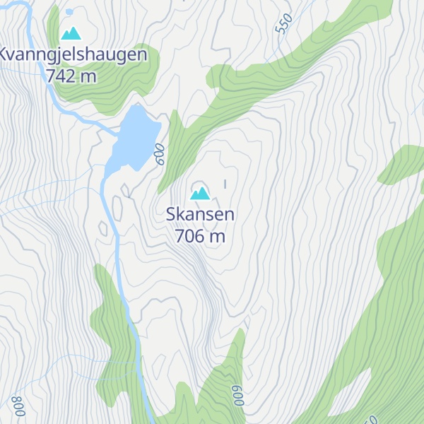 Map of Flisafjellet