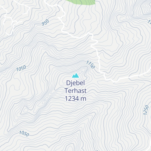 Map of Djebel Terhast
