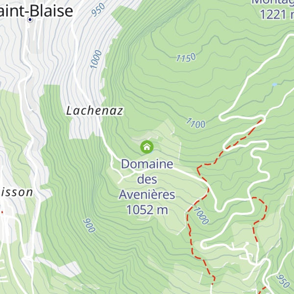Map of Domaine des Avenières